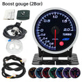 12V 52mm 8 Color Racing Car Voltmeter Oil Pressure Water Oil Temp EGT Exhaust Temp Turbo Boost Fuel Press Tachometer Gauge Meter