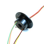 Mini Hole 10mm Hollow Slip Ring 6 Channels Wires 2A Conductive Electric Slipring Rotary Joint Connector 240V AC/DC