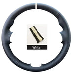 Black Leather Car Steering Wheel Braid Soft Leather Cover For Renault Clio 3 RS 2005 lifestyle view
