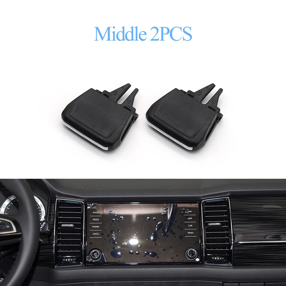 Front Rear Air Conditioner AC Vent Grille Tab Slider Clip Outlet Repair Kit For Skoda Kodiaq Karoq 56G819701,56G819702,56G820951