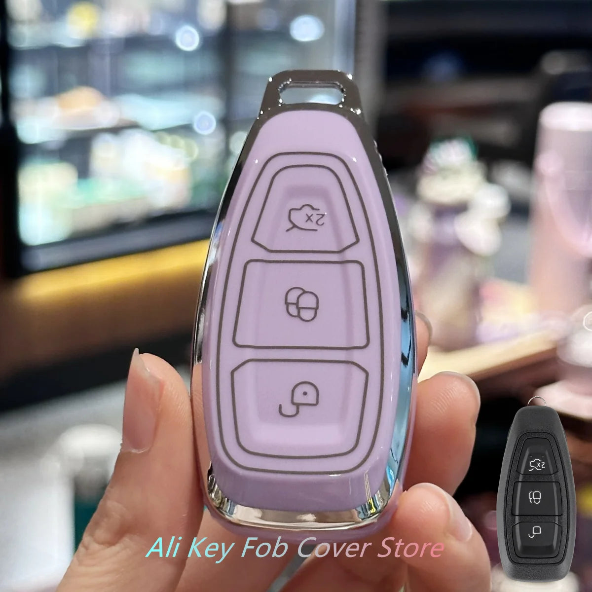 Car Key Case Cover Keychain For Ford Fiesta IV Focus III Galaxy Fusion Mondeo IV B-Max C detail view