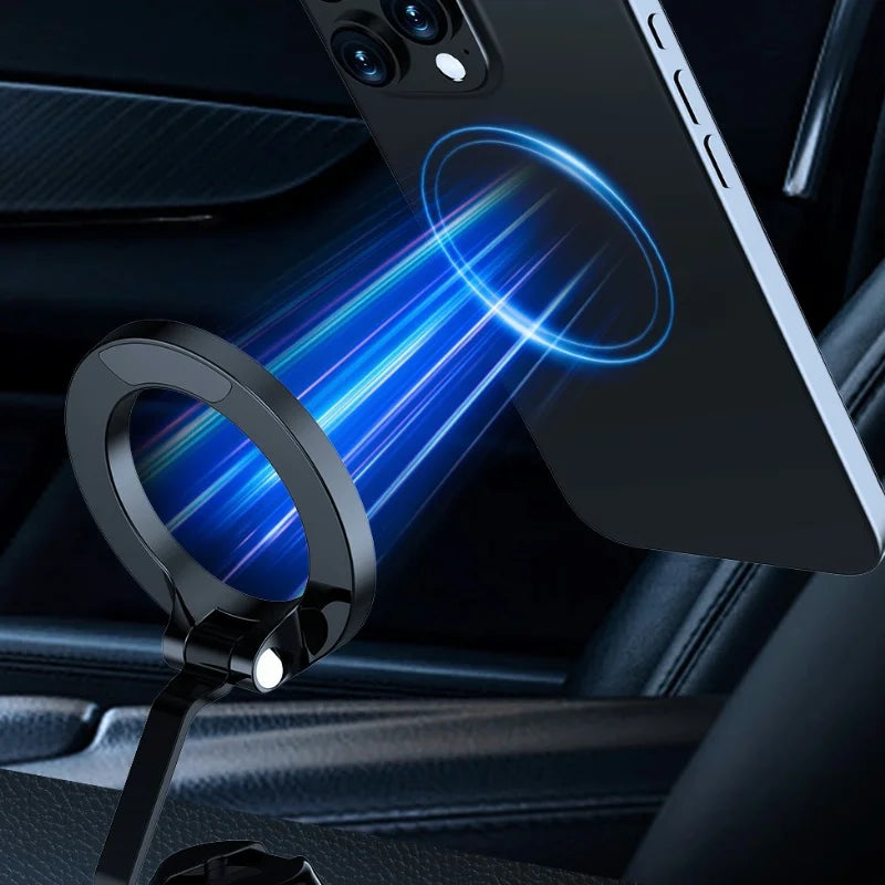 X98 Magnetic Phone Holder 360 Degree Rotating Folding Electric Vacuum Suction Phone Stand For Car Navigation Bracket