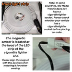 After Trunk Light for Tesla 2025 Model Y Juniper | LED Strip with Magnetic Induction lifestyle view