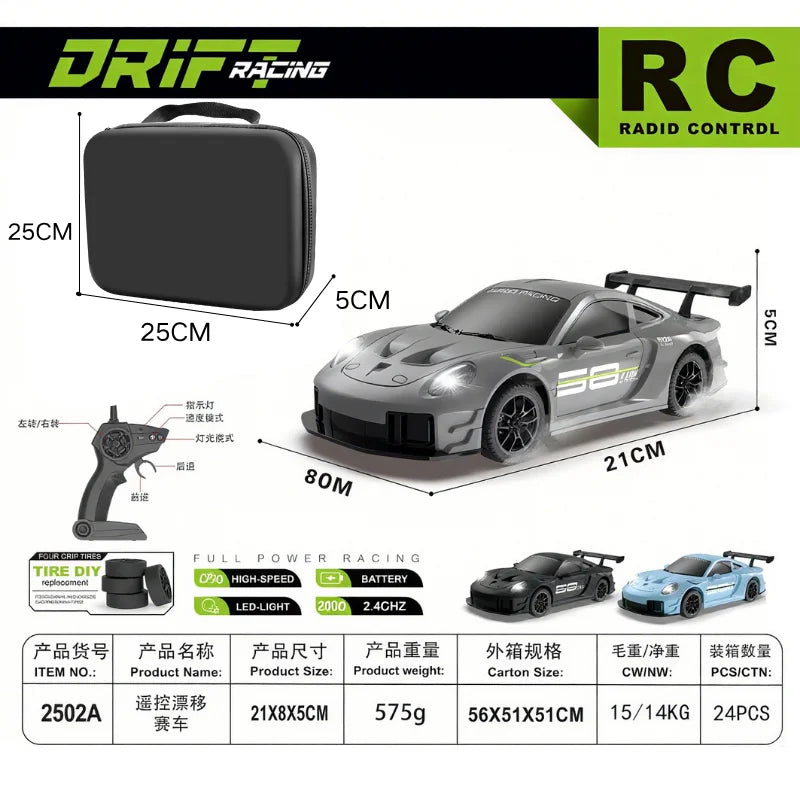 2026 New, Limited Edition Rc Drift GT3 RS 911 mi SU7 1:24 Drift Racing Car, Kids Gift alternate view