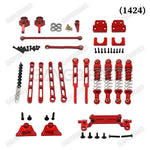 MN82 Remote Control Car Upgrade Metal Front and Rear Axle Drive Shaft Shock Absorber Tire for MN 1/12 MN82T LC79 MN82S MN82Pro