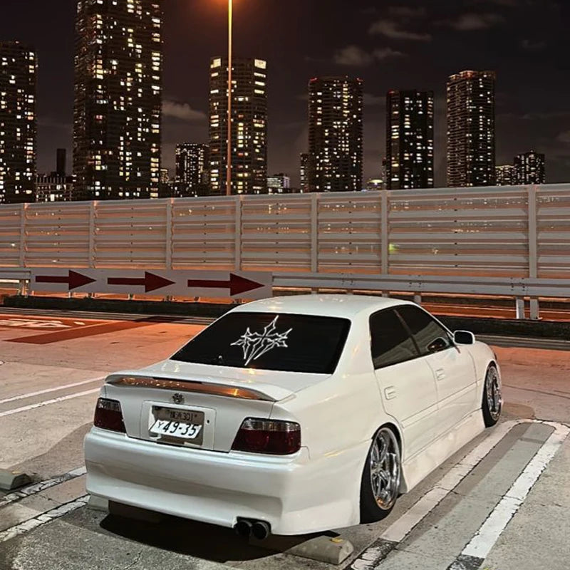 High-Quality Three-Cross Car Stickers Waterproof PVC Faith Automotive Decal Customizable detail view