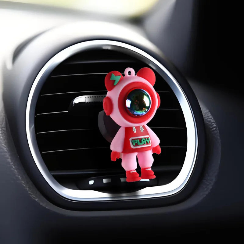 Car Air Outlet Perfume Clip | Cartoon Astronaut Car Freshener and Decoration detail view