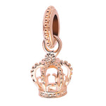 925 Sterling Silver Trinkets Rose Gold Locks And Keys Charm Of 925 Chain Bead Fit Ori alternate view