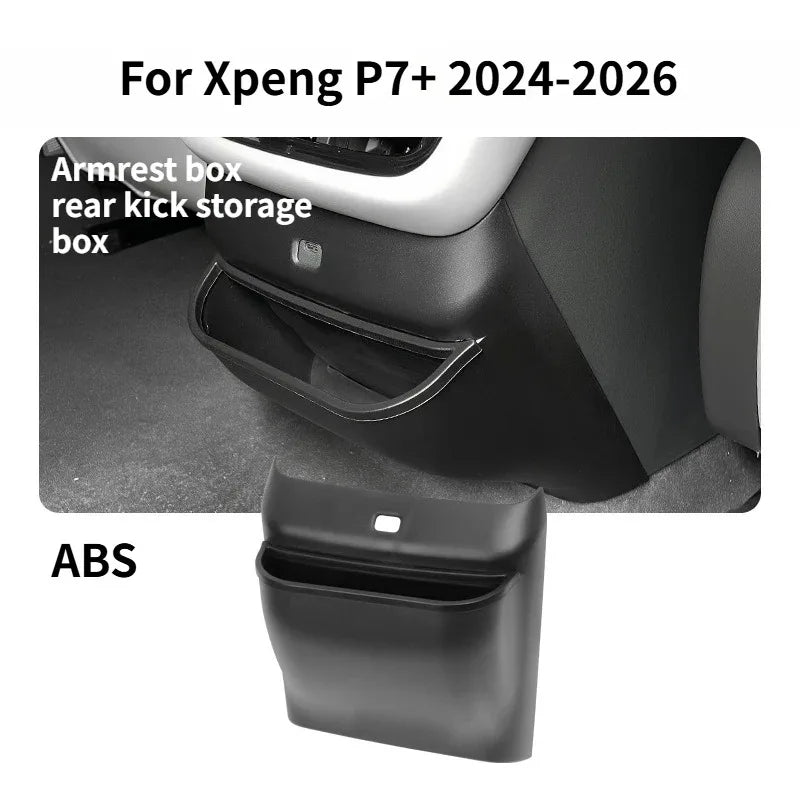 For Xpeng P7+ 2024-2026 Car Central Armrest Storage Box Wireless Charging Silicone Pad L detail view