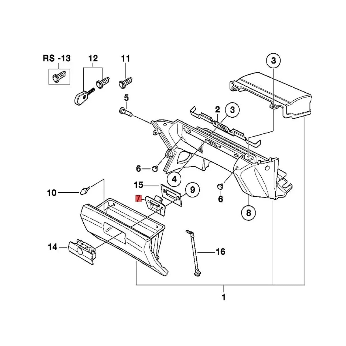 x1/x2 51161849472 51161946513 For BMW E34 E30 E36 E23 Z3 M3 325i 3 5 7 Series Upper L lifestyle view