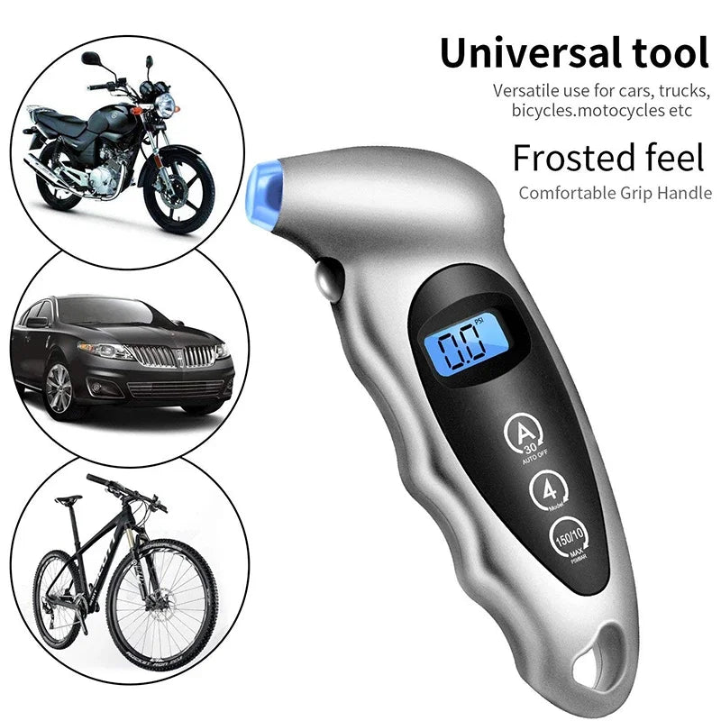 Digital Tire Pressure Gauge with LCD Display | 4-Unit Car Tire Tester alternate view