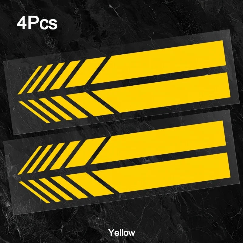 Classic JDM Reflective Stripes Vinyl Decal Kit | 4pcs Self-Adhesive Car Body Stickers lifestyle view
