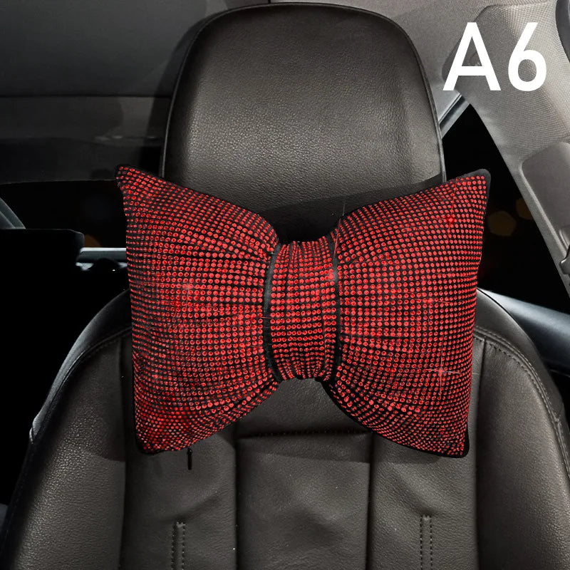 Ladies Car Interior Accessories Shiny Diamond Universal Car Seat Cover Fashion Luxu additional angle