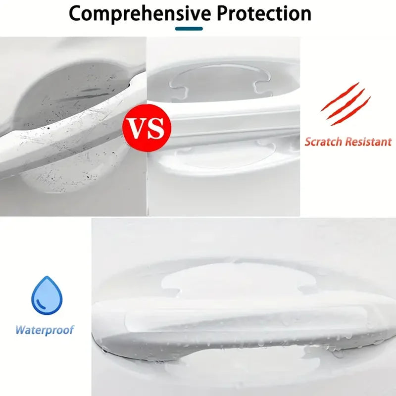 8PCS Door Handle Sticker, Scratch-Proof Car Door Protective Sticker, Door Bowl Protec alternate view