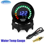 52mm 2 Inch Digital Car Gauge Set | Tachometer Boost Vacuum Water Oil Temp Pressure Volt detail view