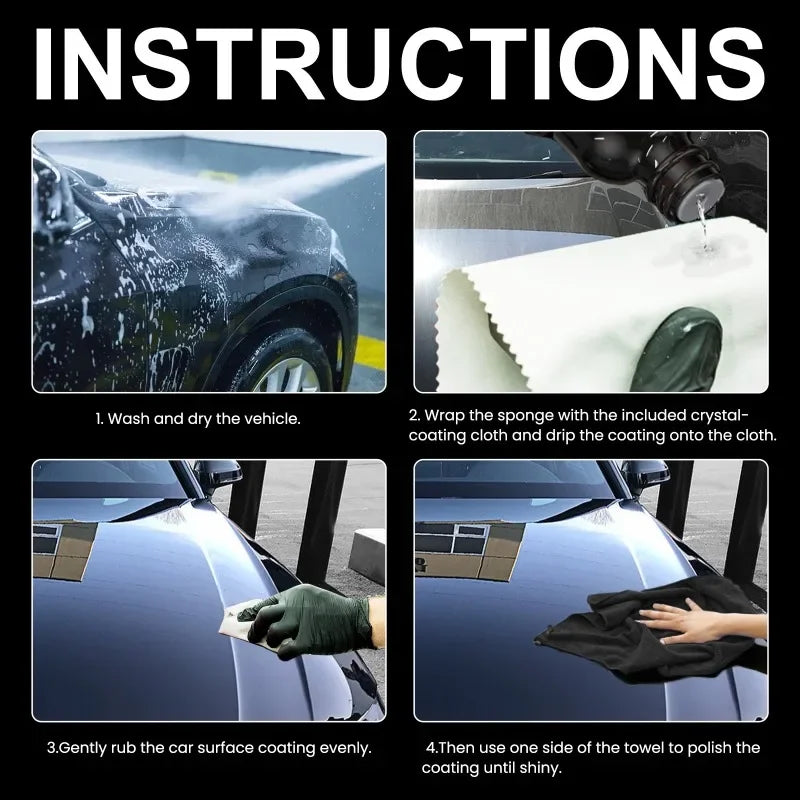 1-5PCS Nano Ceramic Graphene Coating 70ML Super Hydrophobic UV Glow Paint Protection Liq detail view