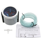 52mm 2" Smoke Lens Car Gauge Set | Turbo Boost PSI BAR Oil Pressure Volt Tachometer close-up view