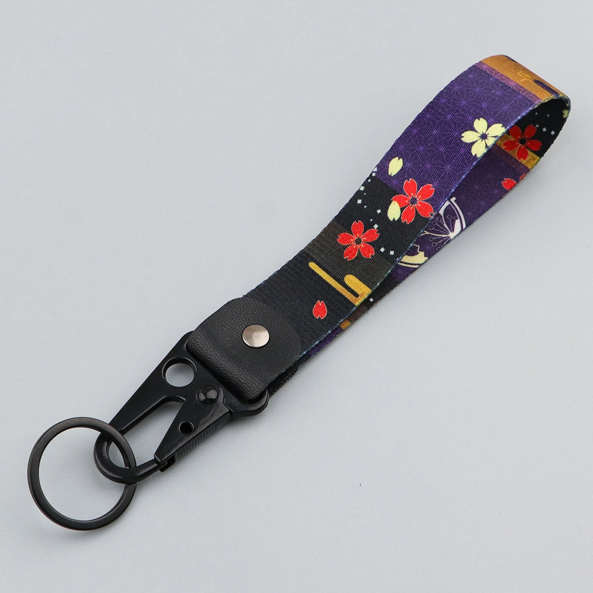 Datura Flower Car Keychain Key Ring additional angle