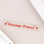 Passenger Princess Star Mirror Decal | Personalized Car Rearview Mirror Sticker detail view