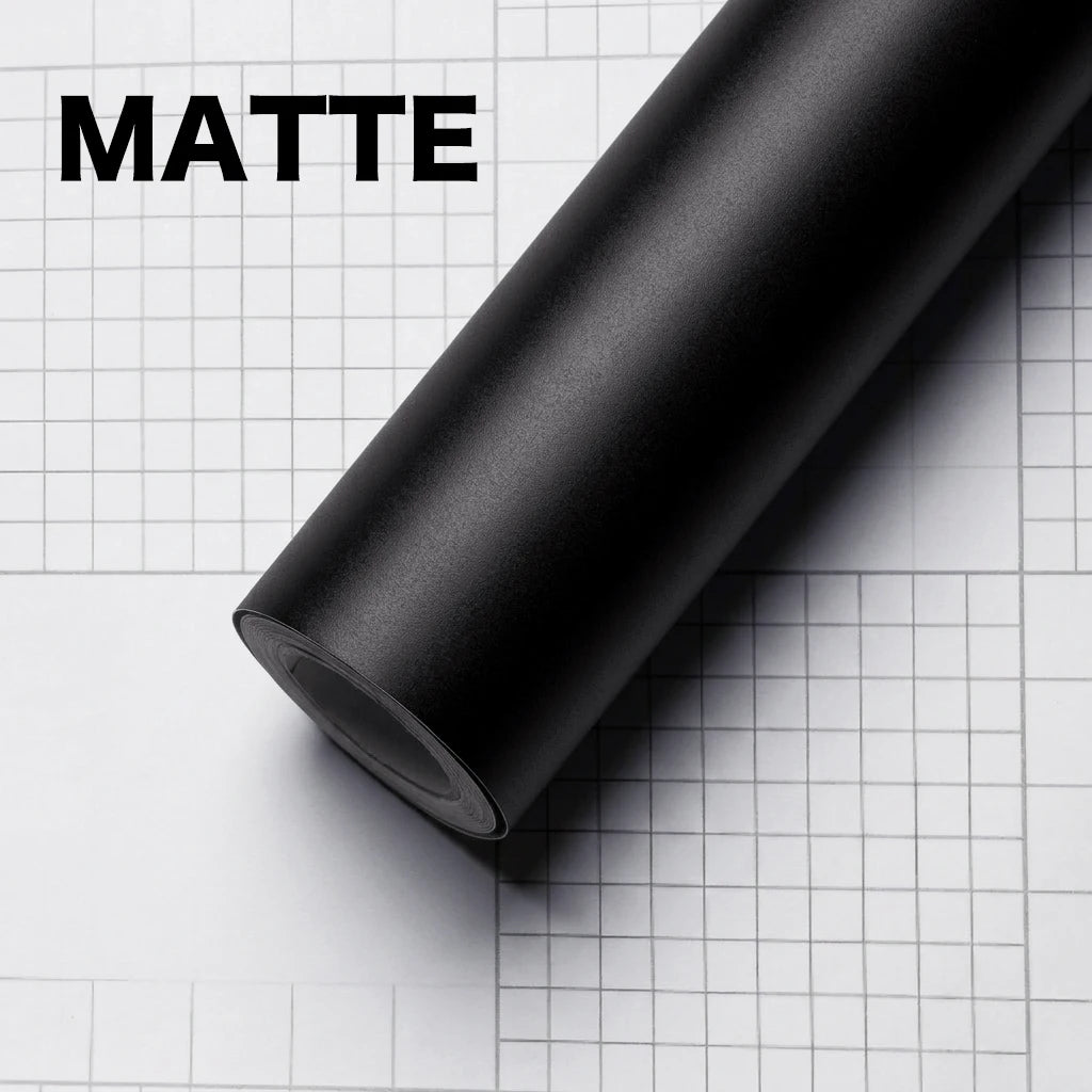 1-6m Carbon Fiber Car Body Vinyl Wrap Matte Accessories Glossy Black Sticker 3D 4D 5D 6D detail view