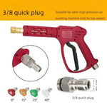 High-Pressure Power Washing Gun | Car Wash Nozzle with Fan Spray additional angle