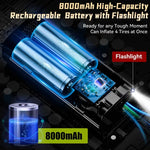 Intelligent Tire Inflator Pump 8000mAh | Portable Air Compressor for Car Motorcycle B lifestyle view