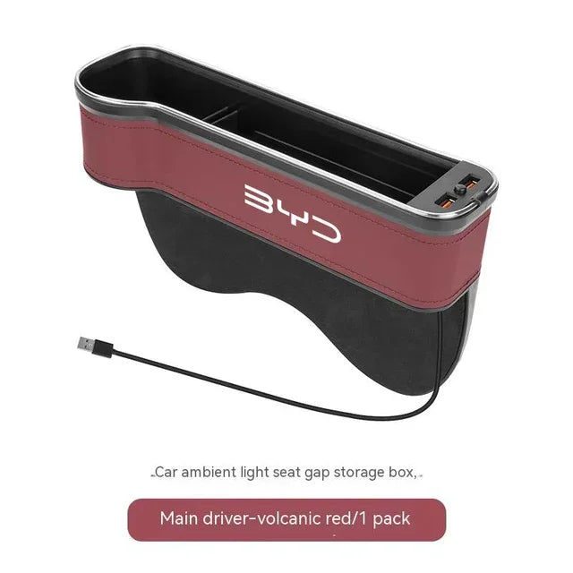 Car Sewable Chair Storage Box For BYD Atto 3 YUAN PLUS Decoration Act Seal Tang F3 E6 close-up view