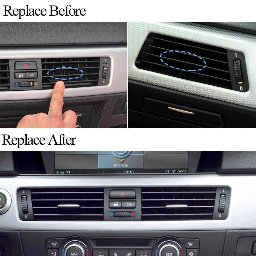 Car Front Air Conditioner AC Vent Grille Tab Clip Repair Kit For BMW 3 Series E90 E91 E92 E93 316 318 320 325 328 64229130458