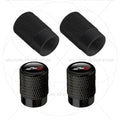 For Leon Racing Flag Emblem 5F MK2 MK3 FR VZ5 Race Flag 4Pcs Aluminum Car Tire Valve lifestyle view