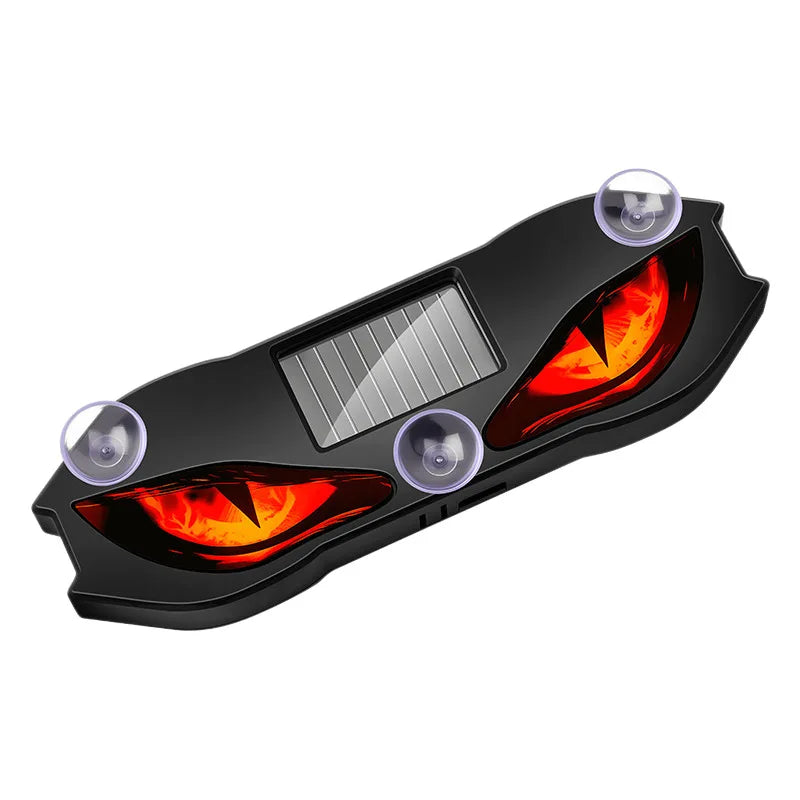 Solar Power Car Demon Eye Light Cool Flashing Warning Light Safety Suction Cup Instal lifestyle view