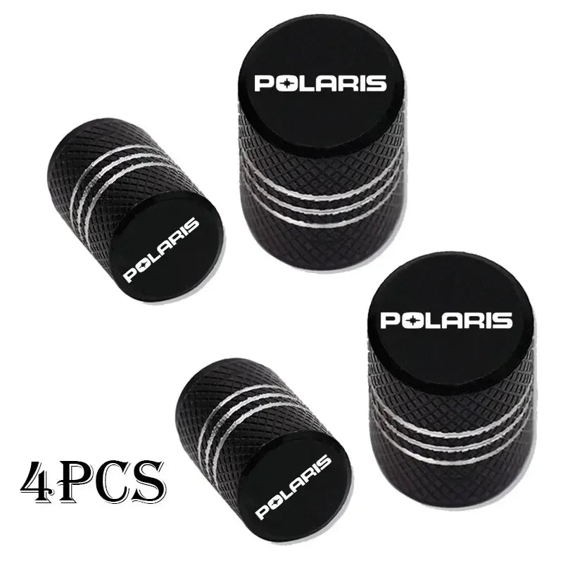 4pcs Waterproof Car Tire Valve Caps | Universal Tire Stem Covers for Polaris Vehicl additional angle