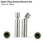 Spark Plug Socket Wrench Adapter 14mm 16mm Install Replace Repair Kit Swivel Torque M alternate view