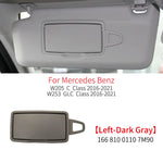 Car Interior Front Sun Shade Visor Makeup Cosmetic Mirror Cover For Mercedes Benz C GLC Class W205  W253 C180 C200 GLC260 GLC300