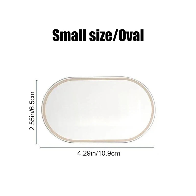 Car Sun Visor Makeup Mirror Stainless Steel Auto Rearview Mirror Self-adhesive Vanity Mirror Car Interior Cosmetic Mirror