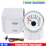 ZMFJH 7 Color Light 52mm Car Gauge Set | Fuel Water Level Voltmeter Oil Pressure Te additional angle