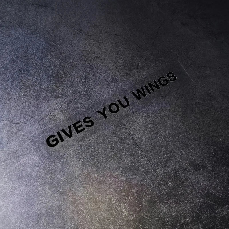 Fun Gives You Wings Carbon Sticker Waterproof Vinyl Funny Crazy Cat Car Sticker Accessor detail view