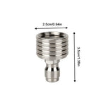 High Pressure 1/4 Quick Connect Water Sprinkler Nozzle | Stainless Steel Shower Bla additional angle
