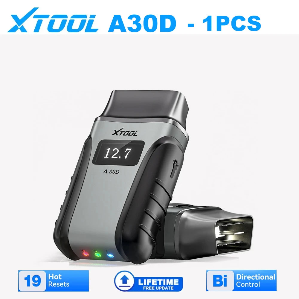 XTOOL A30D OBD2 Scanner Full System Car Diagnostic Tools With 19 Reset FCA Auto Auth CANFD Bidirectional Control Car Code Reader