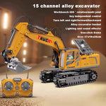 Alloy Remote Control Excavator Toy Car with Lights Sound Effect Electric Excavator Au lifestyle view