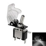 1PCS 12V 20A Toggle Switch LED Switch Car Auto Cover LED Light With Protective Cover alternate view