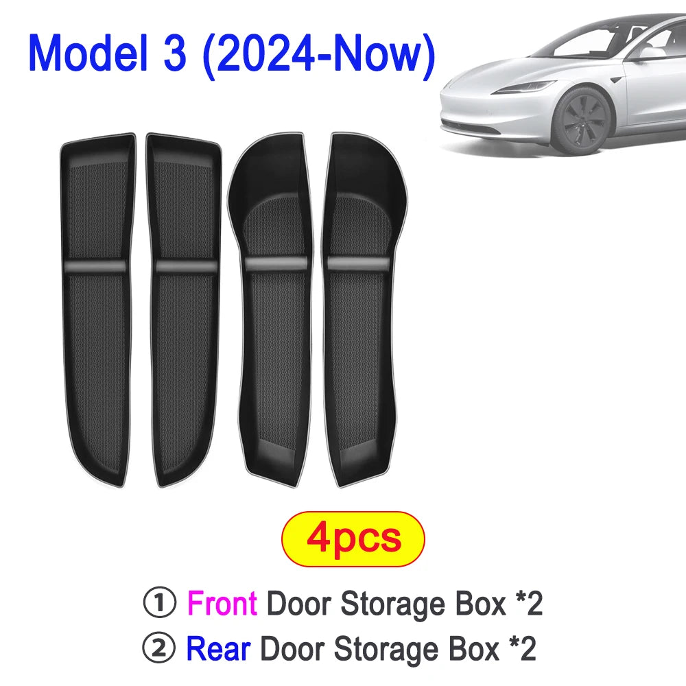 USVOTOV Car Door Side Storage Box | Tesla Model Y 2025 2026 Juniper Model 3 Accessories detail view