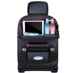 Car Seat Back Organizer with Foldable Table Tray