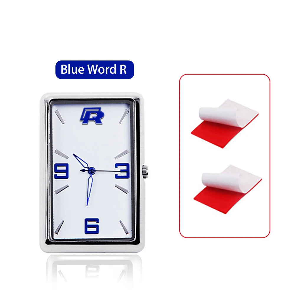 High Quality Car Clock Automobile Internal Stick-On Mini Digital Fashion Watch Auto Quartz Clock Watch Car Ornaments Accessories