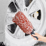 Car Wash Plush Wheel Brush for Rims and Spokes lifestyle view