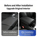 Car Arm Rest Cushion Center Console Protection Cover Auto Armrest Box Pad with Storage Pocket Car Interior Accessories