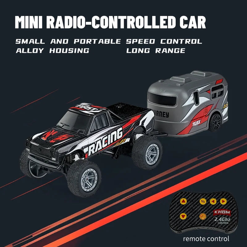 New RC Car MINI Alloy 1/64 Remote Control Car Convenient to Carry 60 Minutes of Work T close-up view