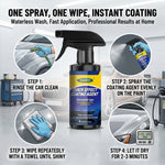 120ml OGAS Nano Car Paint Coating Agent Dual Mode Spray Waterless Wash Gloss Enhancer UV Protection Scratch Resistant Auto Surface Care Polish