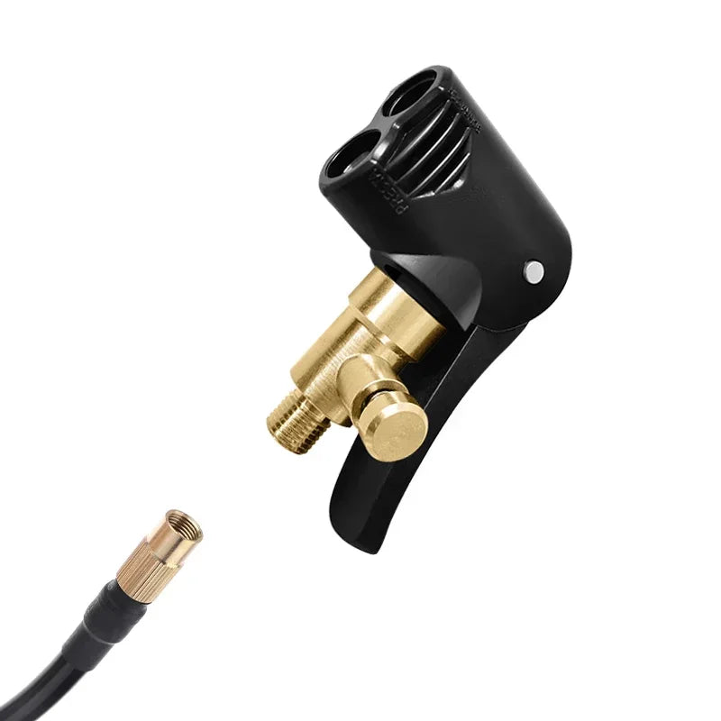 2-In-1 Bicycle Pump Nozzle Adapter | Universal Inflator Valve Connector for Car, Moto alternate view