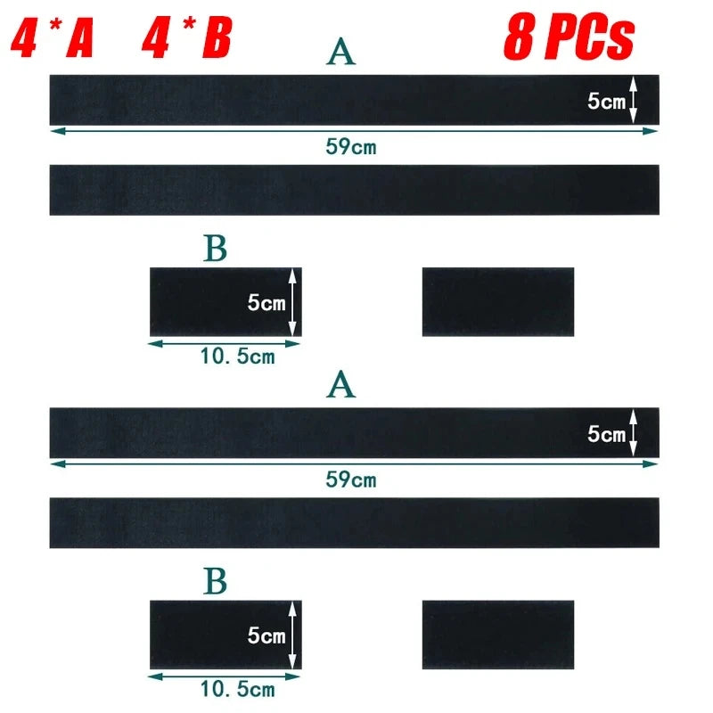 Elastic Car Trunk Storage Bag Organizer Fixing Belts 4/8 PCs detail view