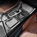 For BMW 5 Series F10 F11 520i Carbon Fiber Central Armrest Box Cover Storage Box Gear Position Panel Decoration Cover Auto Parts